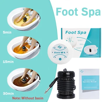 Foot Detox Ionic Spa Machine Footbath Spa Detoxification Massager Mini Foot Bath Without Basin Therapy Arrays Aqua Massage Tools 1