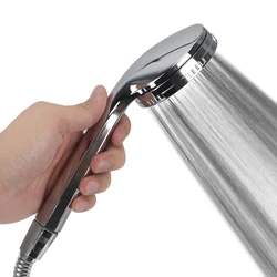 High - Pressure Water - Saving Chrome Shower Head (Silver)