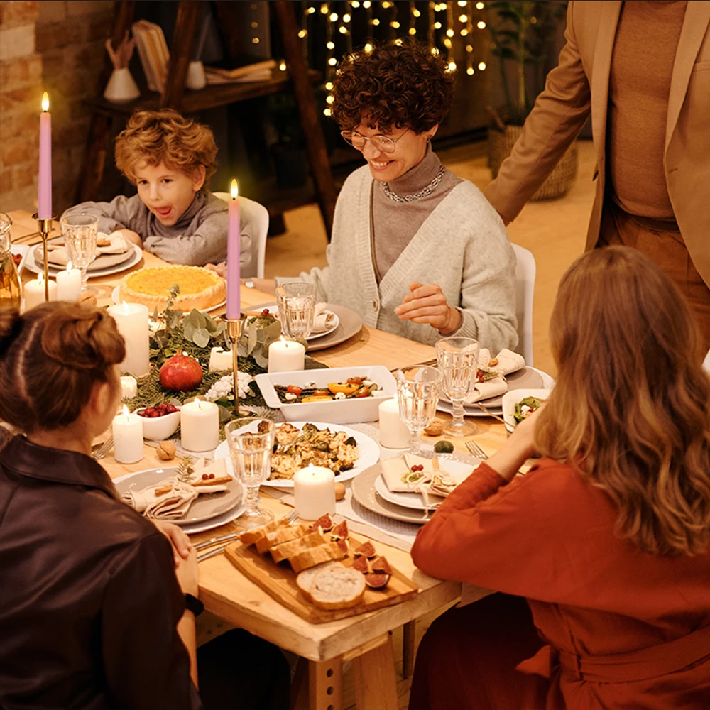 6 candele con sensore per finestra, con ventosa, a forma di colonna romana, senza fiamma, a LED, per decorazioni natalizie, feste e festività | Leroy Merlin