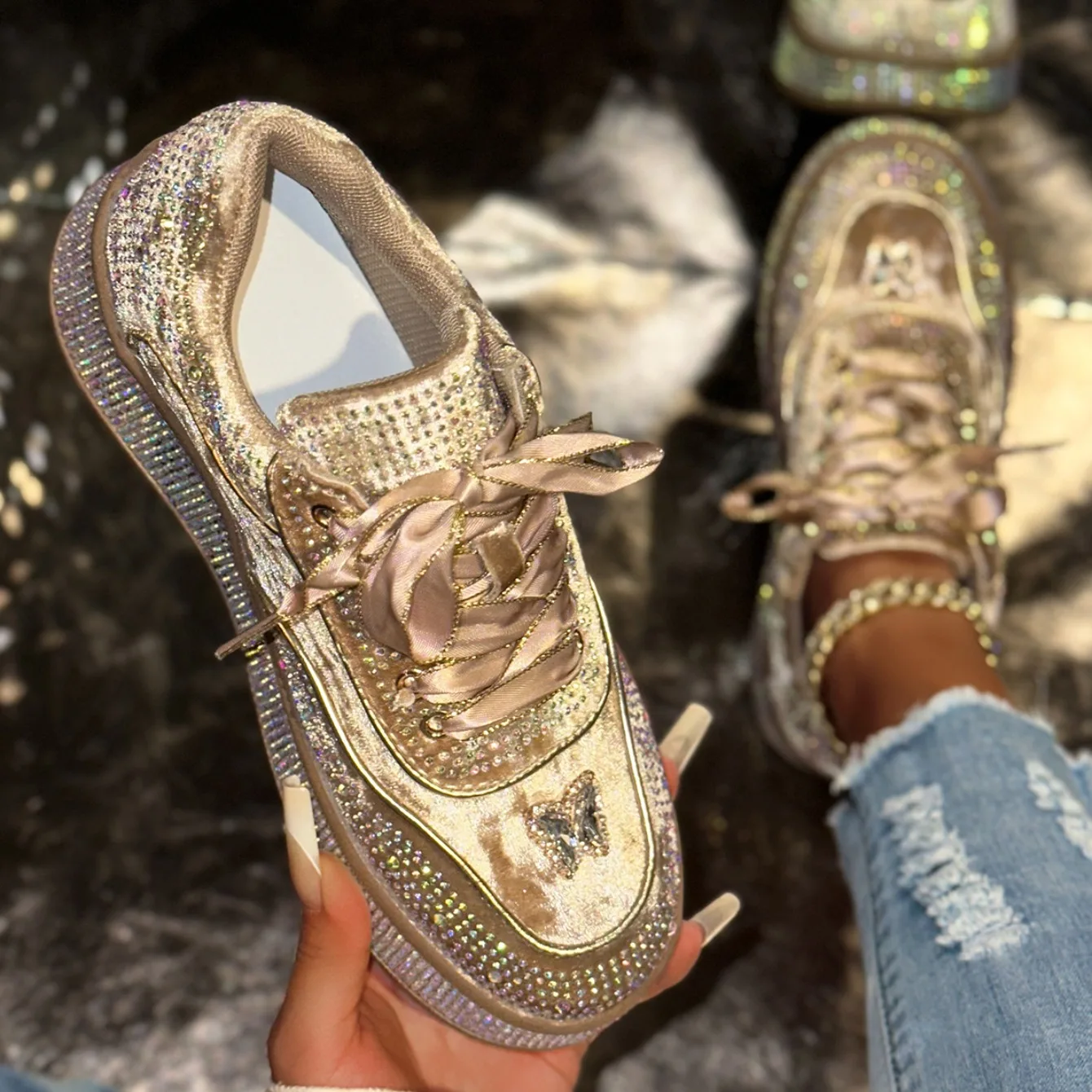 Luxury Designer Women Sneakers Outdoor Platform - Uniqwear