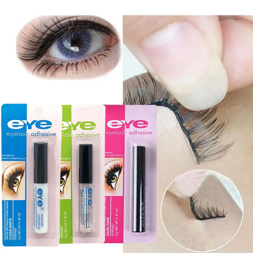 

Waterproof Strong Adhesive Eyelash Glue Quick Dry No Clear Makeup Irritant Black Eyelashes Eye Glue False Extension Color L S0C7