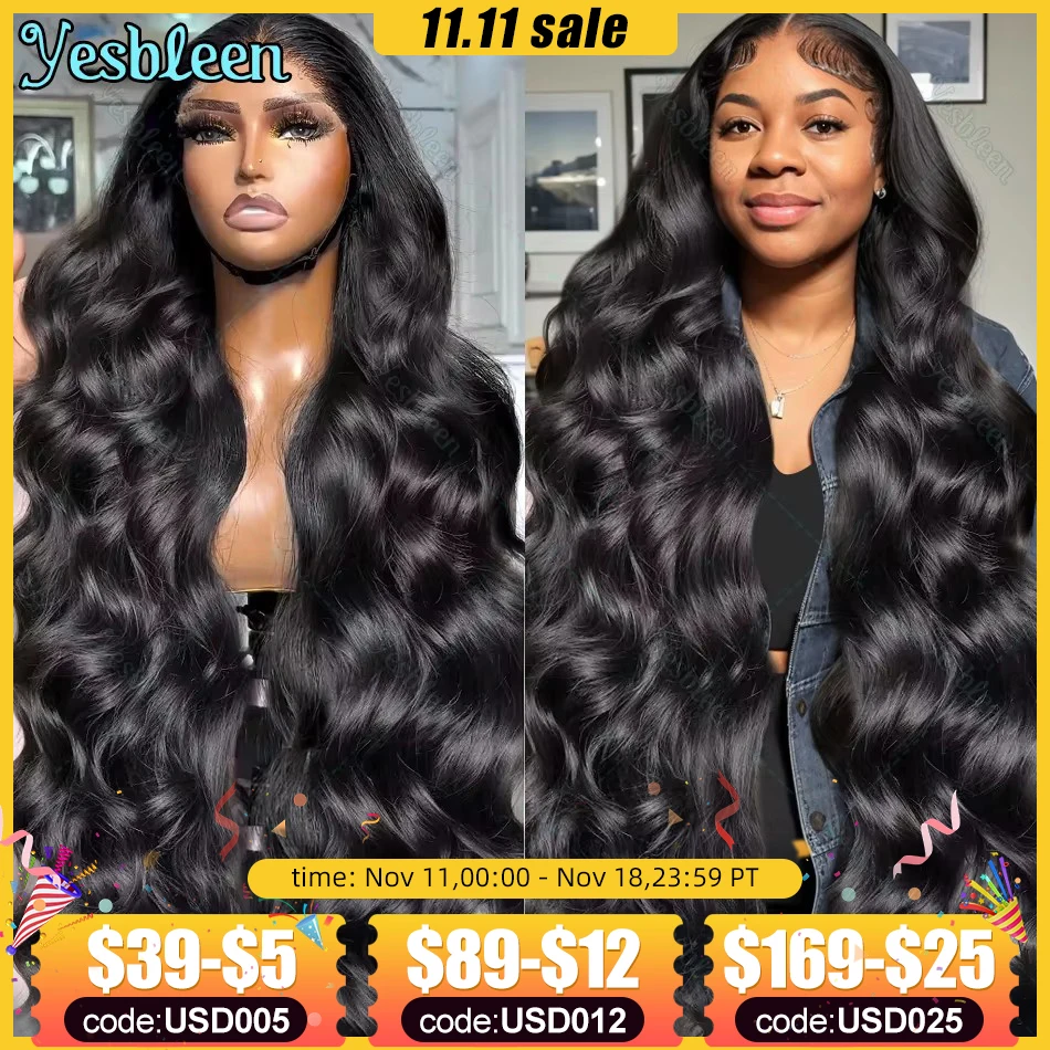 Human Hair Wig Brazilian 30 38 inch Body Wave Lace Frontal 13x4 13x6 5x5 Closure