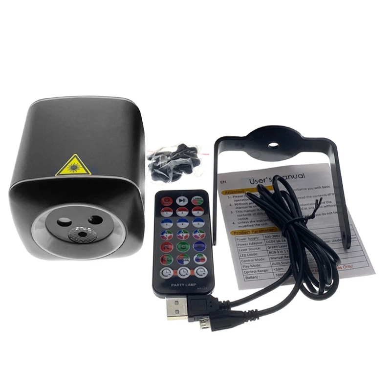 

Mini DJ Party Lights Black With Remote For Indoor Home Party Bar KTV Dance Birthday Halloween Christmas