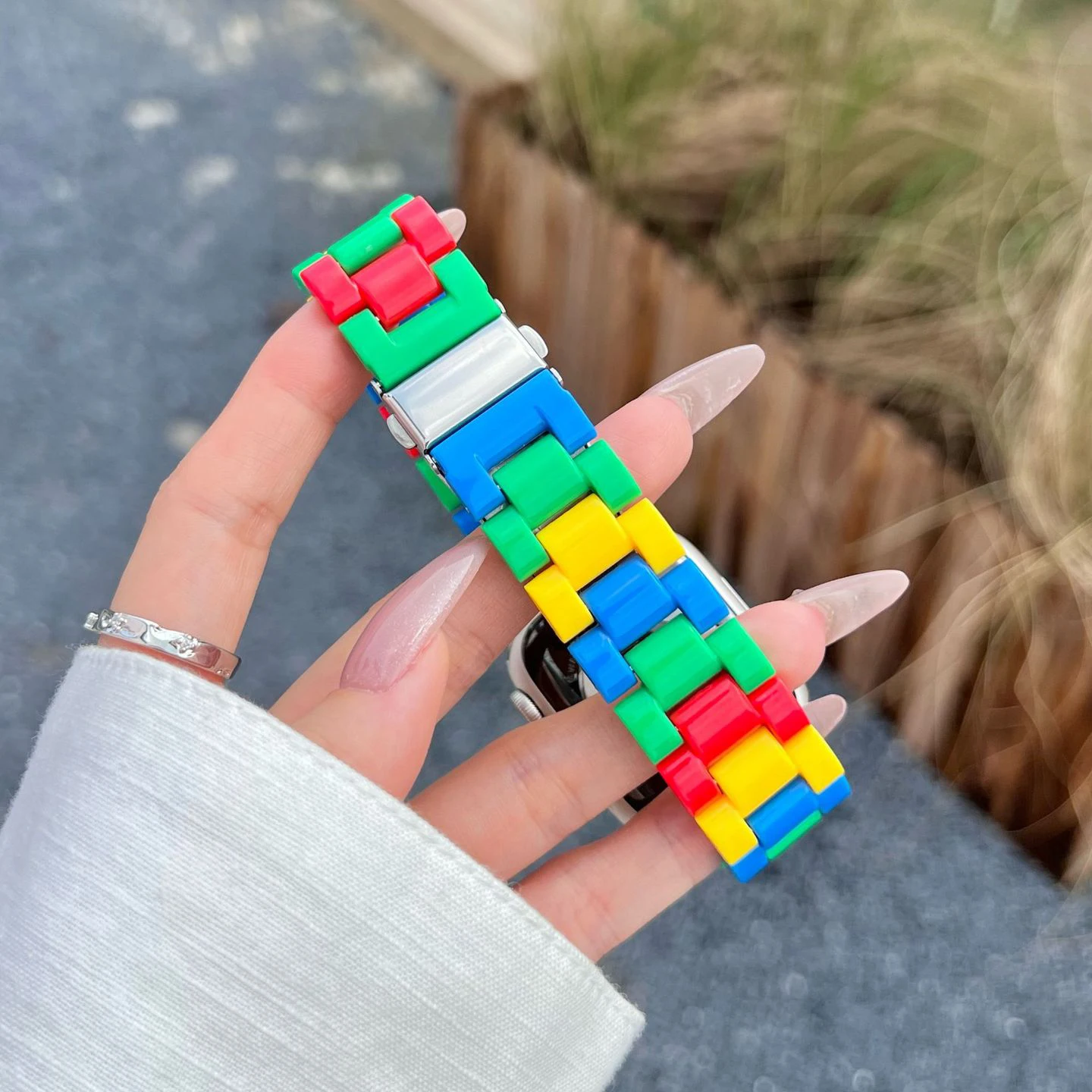 Vibrant 22mm Resin Strap Replacement Watchband