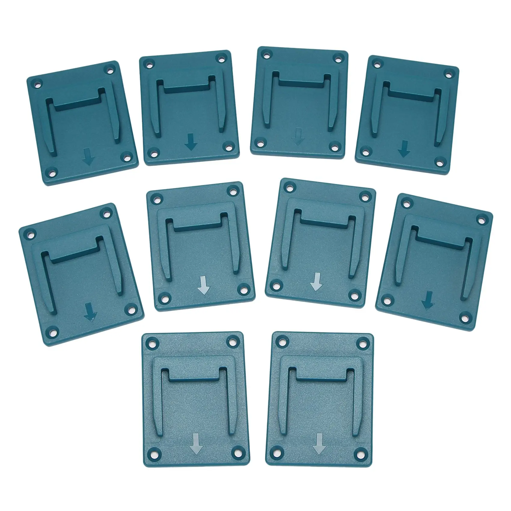 

10Pcs Machine Holder Wall Mount Storage Bracket Fixing Devices for Makita 18V Electric Tool Battery Tools Blue
