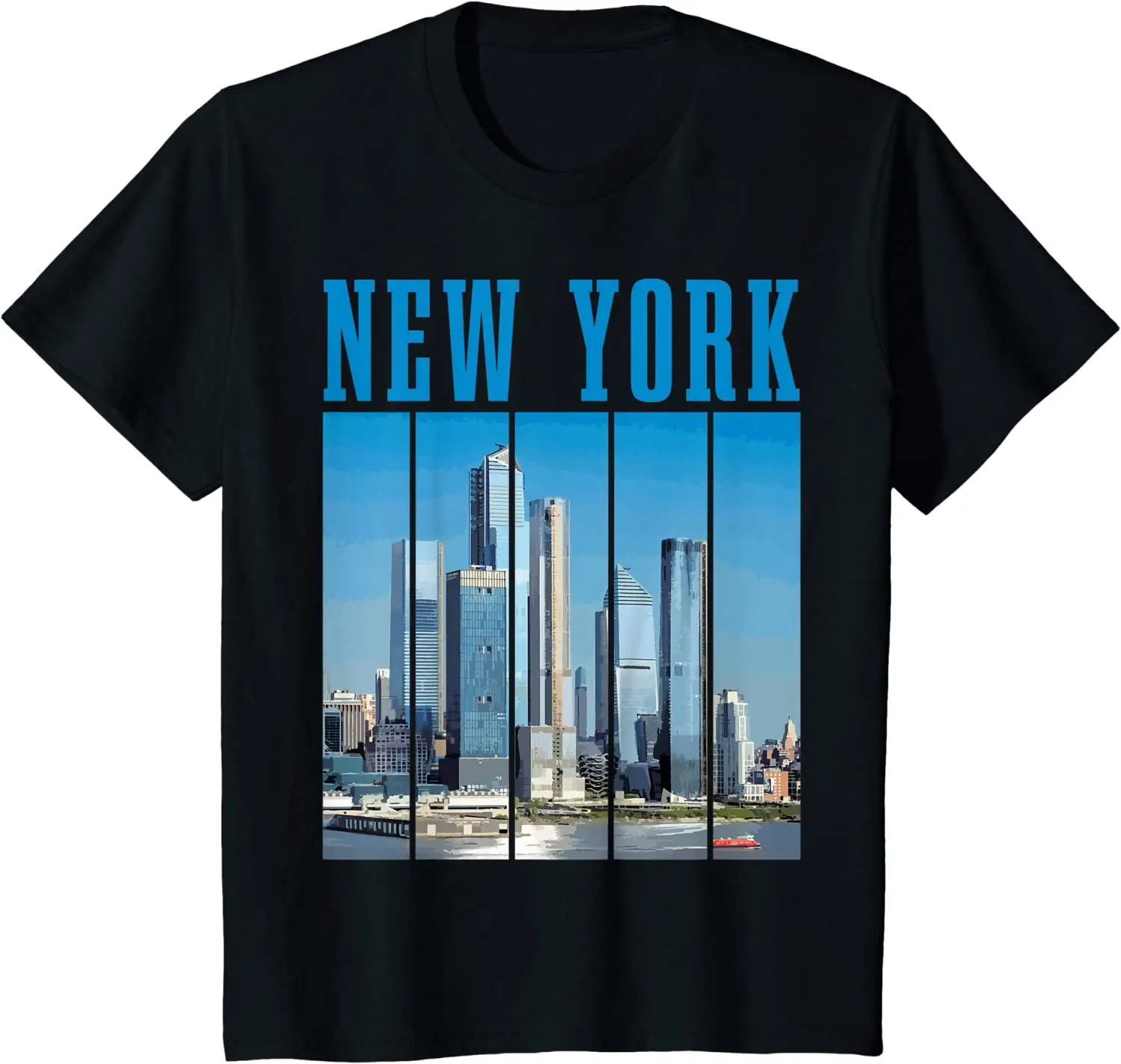 

New York Skyline 718 NYC NY Vintage Pride T-Shirt for Men Women Casual Cotton Daily Four Seasons Tees Men T Shirt