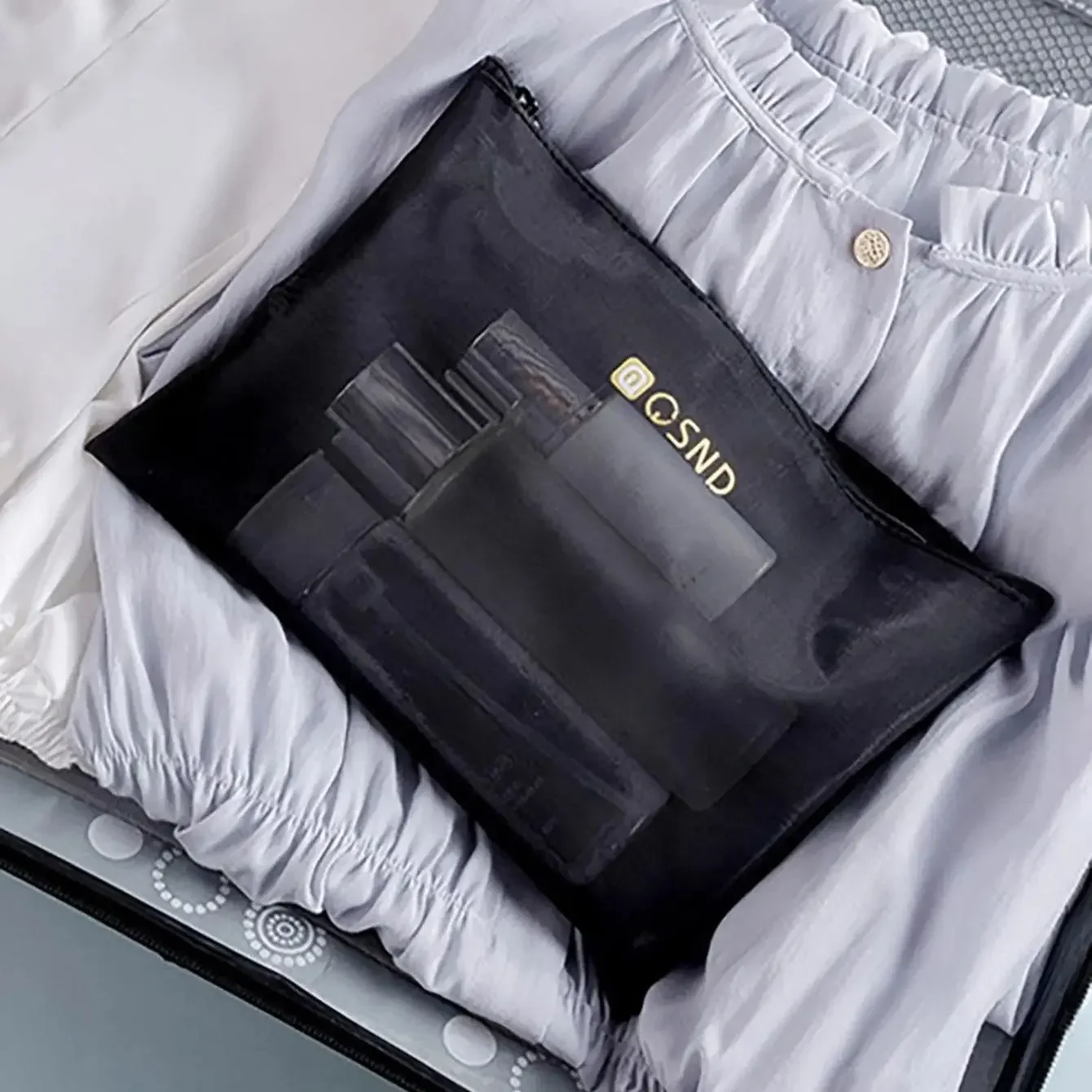 1pc Transparent mesh women's makeup bag, men's transparent makeup bag, travel makeup bag