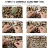BASSDASH Camo Netting Camouflage Mesh Water Resistant for Hunting Blind Party Decoration Sunshade Shooting Tree Stand Cover 5