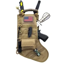 

Sale Military EDC Molle Pouch Mag Storage Bag Tactical Christmas Stockings Decorations Gift Carry Bag