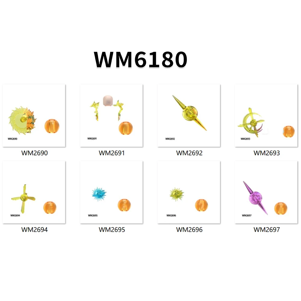 액션 피규어 모델 키트 DIY 조립 모델 액세서리 장난감 빌딩 블록 십대 청소년 및 성인용 WM6177 WM6178