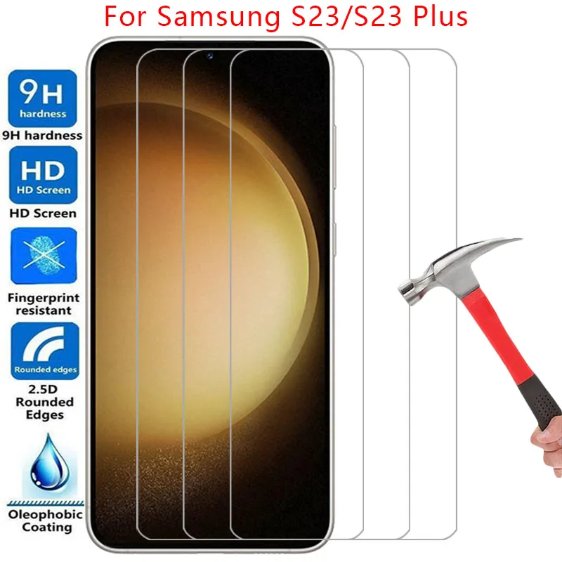 Custodia Per Telefono Per Samsung Galaxy S23 Plus 5G Vetro Temperato Samsungs23 Galaxys23 S 23 23 S S23Plus Pro Cover Posteriore 360 Galxy S23Case