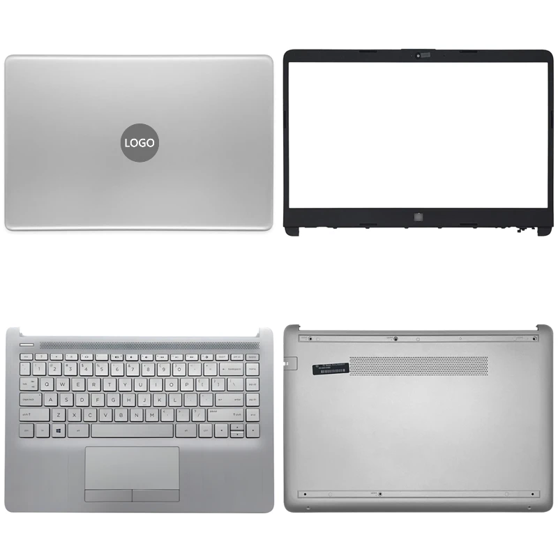 Nuovo Per Hp 14S-Cr 14S-Cf 14-Cf 14-Dk 240 245 G8 Laptop Lcd Cover Posteriore Cornice Anteriore Poggiapolsi Superiore Base Inferiore Tastiera