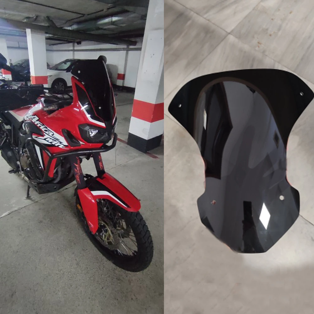 

Motorcycle Windshield Windscreen For Honda CRF1000L Africa Twin 2016 2017 2018 2019 CRF 1000L Accessories Wind Deflector Fairing