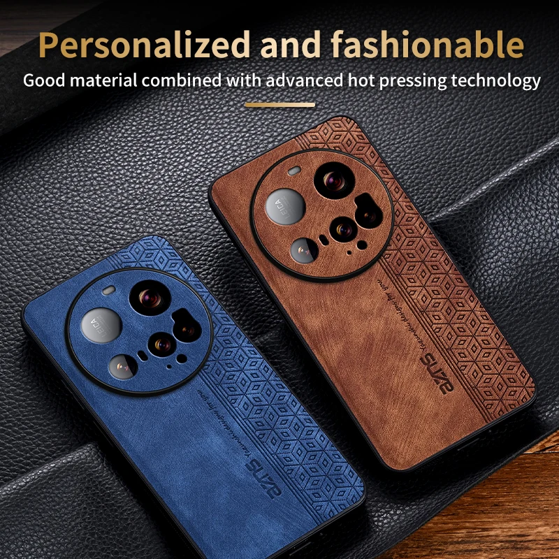 Premium Soft PU Leather Protective Back Cover - Luxurious Phone Shell Case