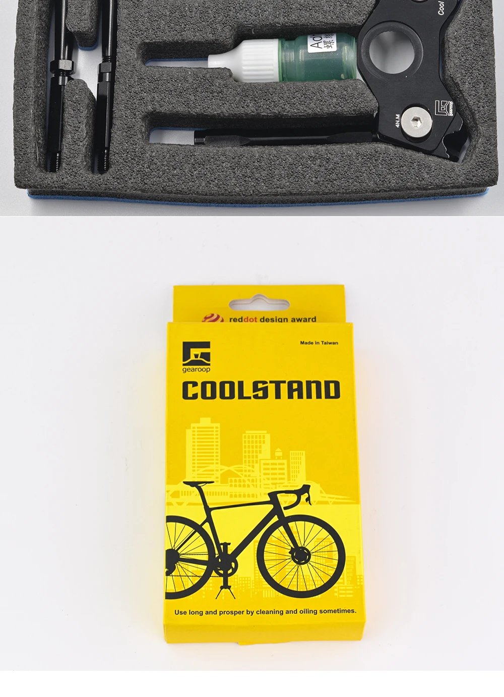 Gearoop Bicycle Crank Kickstand Mtb Road Bike Parking Adjustable Rack