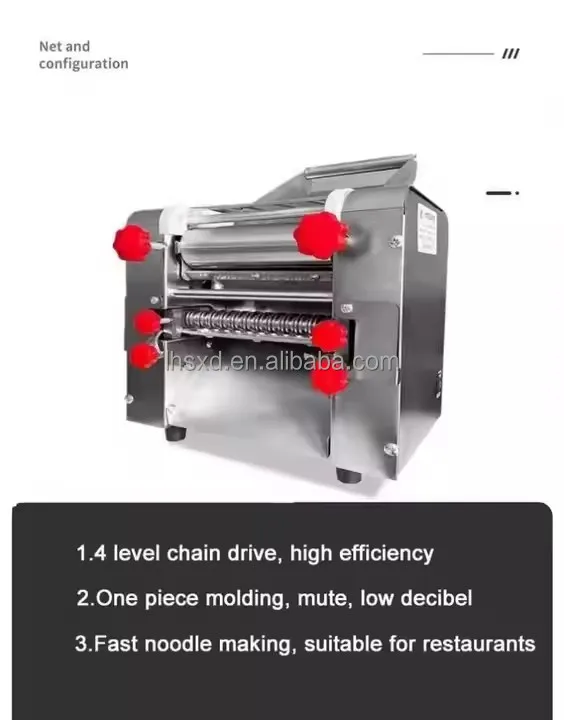Commercial Electric Automatic Drum Noodle Press Stainless Steel Desktop Noodle Dumpling Machine