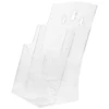 File Rack Clear Flyer Holder Wall Mount Desktop Brochure Pamphlet Rack Data Display File Storage Wall Mounted Partition Rack 5