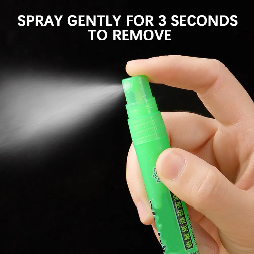 1/2PCS 개인 정보 보호 열지 프라이버시 지우개 스프레이 10ml 패키지 라벨용 화이트 아웃 수정액 펜 개인 정보 보호