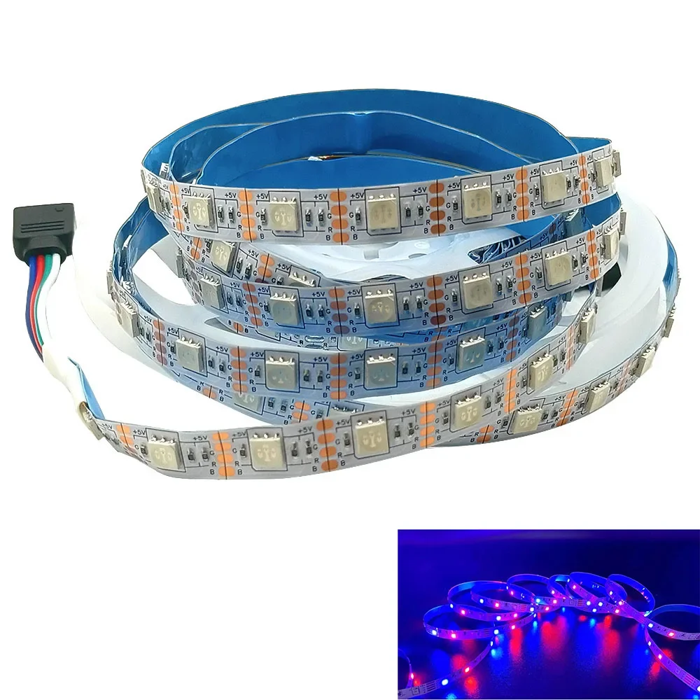 Description Picture 3 of item8MM Width DC 5V LED Strip 2835 60LEDs/m 1 LED Per Cut Flexible Tape IP20 No Waterproof Warm Natural Cool White 5M