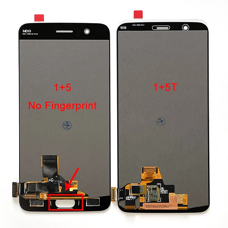 Display LCD + Digitalizzatore Touch Per OnePlus 5T A5010 (Nero) – Testato 100%