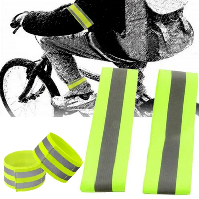 Warnung Reflektierende Bands Elastische Armband Armband Reflektor Band  Ankle Bein Sicherheit Straps für Nacht Radfahren Laufen Angeln 2Pcs -  AliExpress