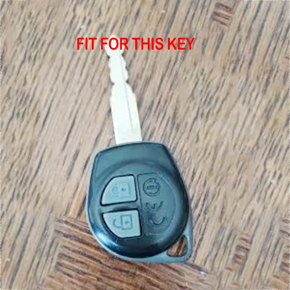 KUNIO Klapp Schlüsselhülle Passt für Suzuki SX4 Grand Vitara Liana Window Swift Celerio Jimny Ciaz Alto Autoschlüssel Hülle TPU Schlüsselcover Schutzhülle 2 Tasten Schwarz