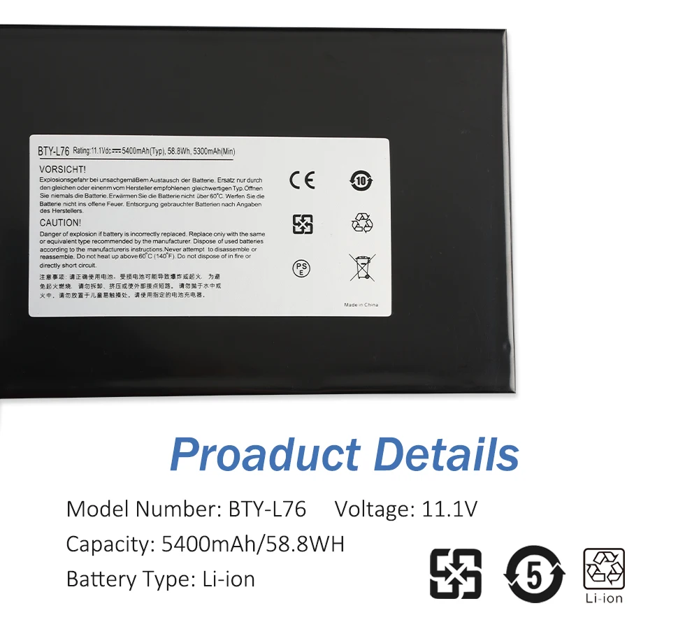 GS70 MS-1771 MS-1772 MS-1774 2QC-019XCN Para Medion