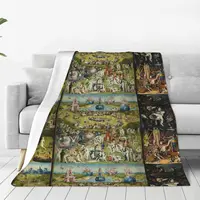 The Garden Of Earthly Delights - Hieronymus Bosc Blankets Fleece Breathable Sofa Throw Blankets For Couch Throws Bedspread Quilt 1