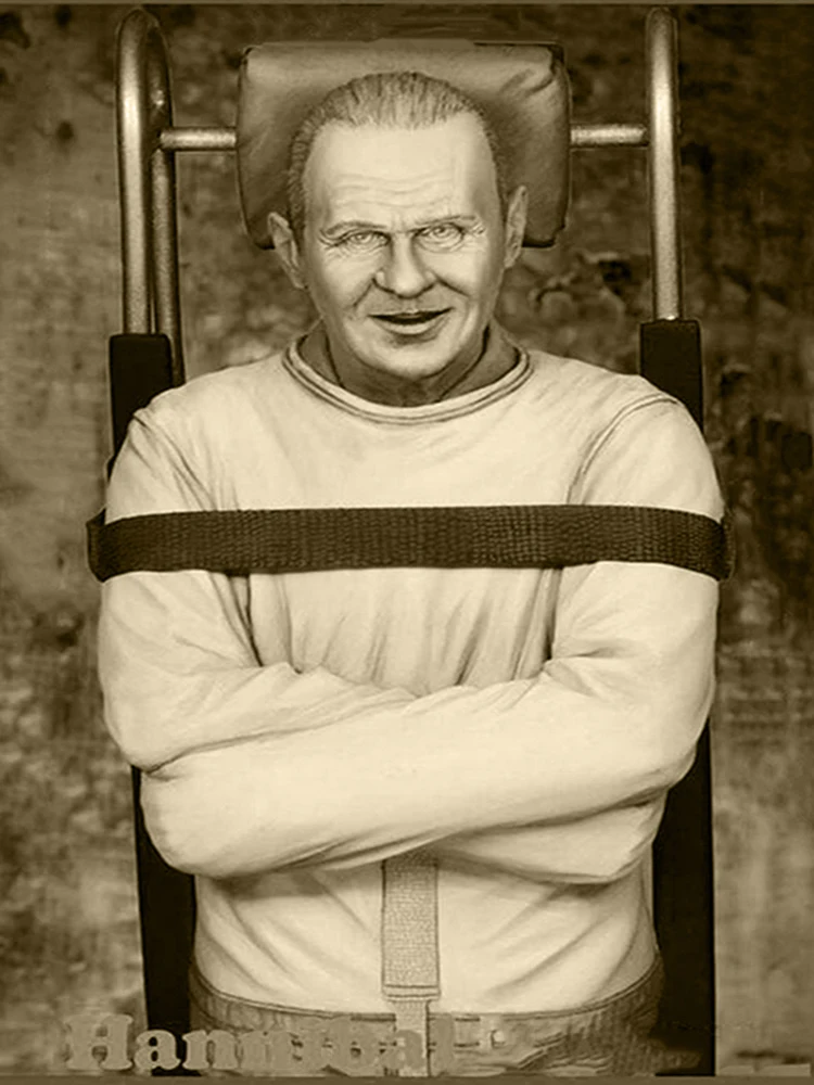 Harzmodellfigur GK Neue 1/10 antike Hannibal Lecter Krieger Büste Harzsoldat Unbemalter Modellbausatz Unmontiert