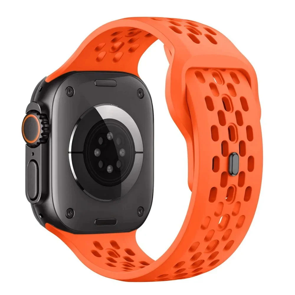 ตัวเลือกสินค้า สายซิลิโคน Apple Watch ยืดหยุ่น ระบายอากาศดี สำหรับทุกรุ่น