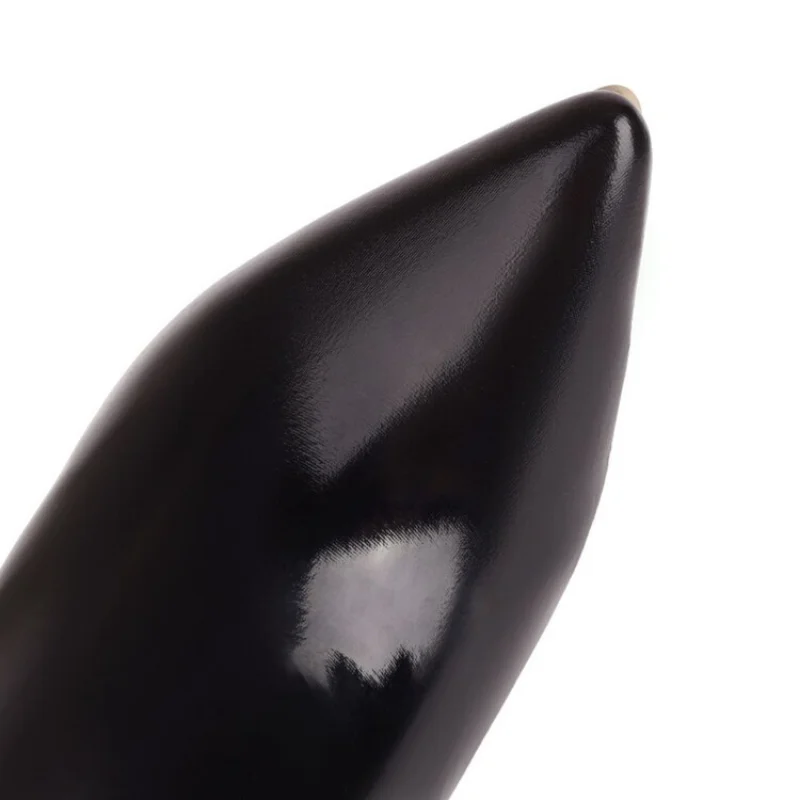 Women High heel boots Trendy pants jumpsuit boots Lacquer leather Elastic boots Racing party Pointed 8cm/10cm/12cm