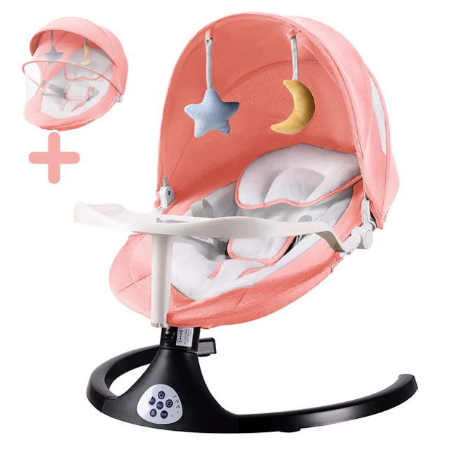 Infant Swing Electric Bluetooth Baby Smart Rocking Chair Foldable Baby