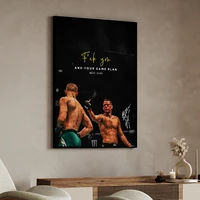 ⁦لوح جدارية كانفاس تحفيزية لنجوم الفنون القتالية والملاكمة | UFC & Boxing Motivational Canvas Wall Art Print Poster⁩ - الصورة ⁦3⁩