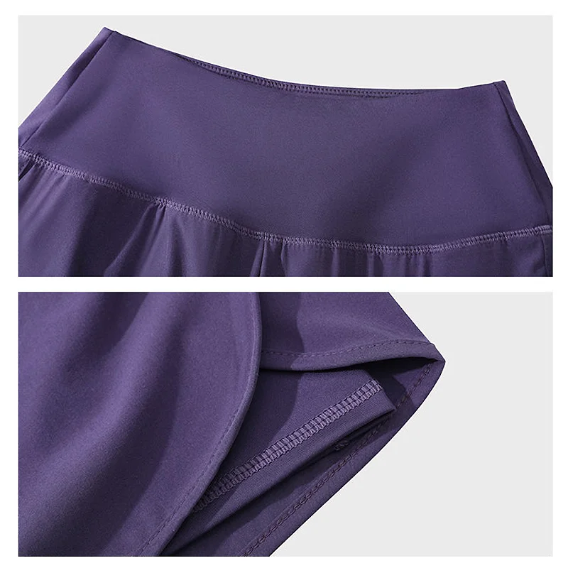 Tennis Shorts Women Pockets Skort Breathable High Waist Shorts Female Sport Yoga Running Sports Golf Solid Color Short