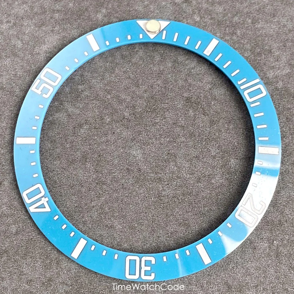 Ceramic Sloping Watch Bezel Insert - Black, Blue, Green, Silver