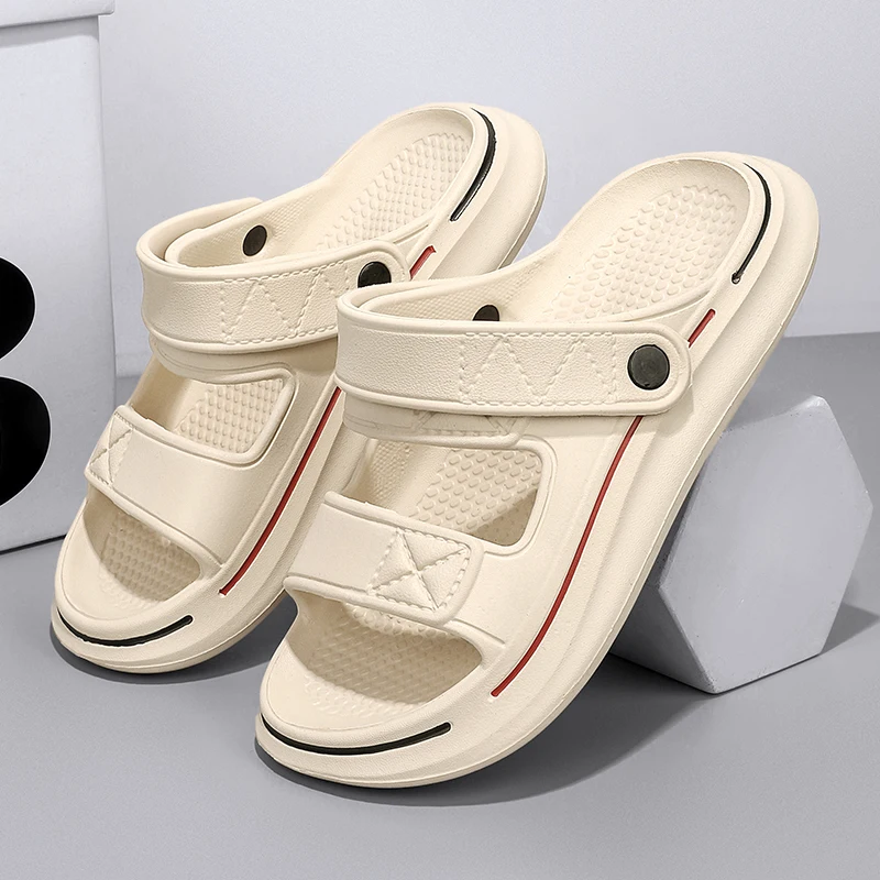 summer slippers Men Women EVA Soft-soled Platform Slides Unisex Sneaker Sandals Casual Beach Indoor Outdoor Flip Flops