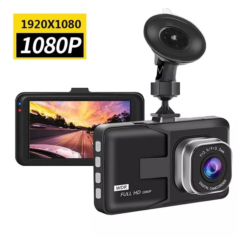 

Car DVR Video Recorder Dash Camera 1080P Rear View G-Sensor WDR Full HD G Sensor Portable Cycle Recording Dash Cam Dashcam