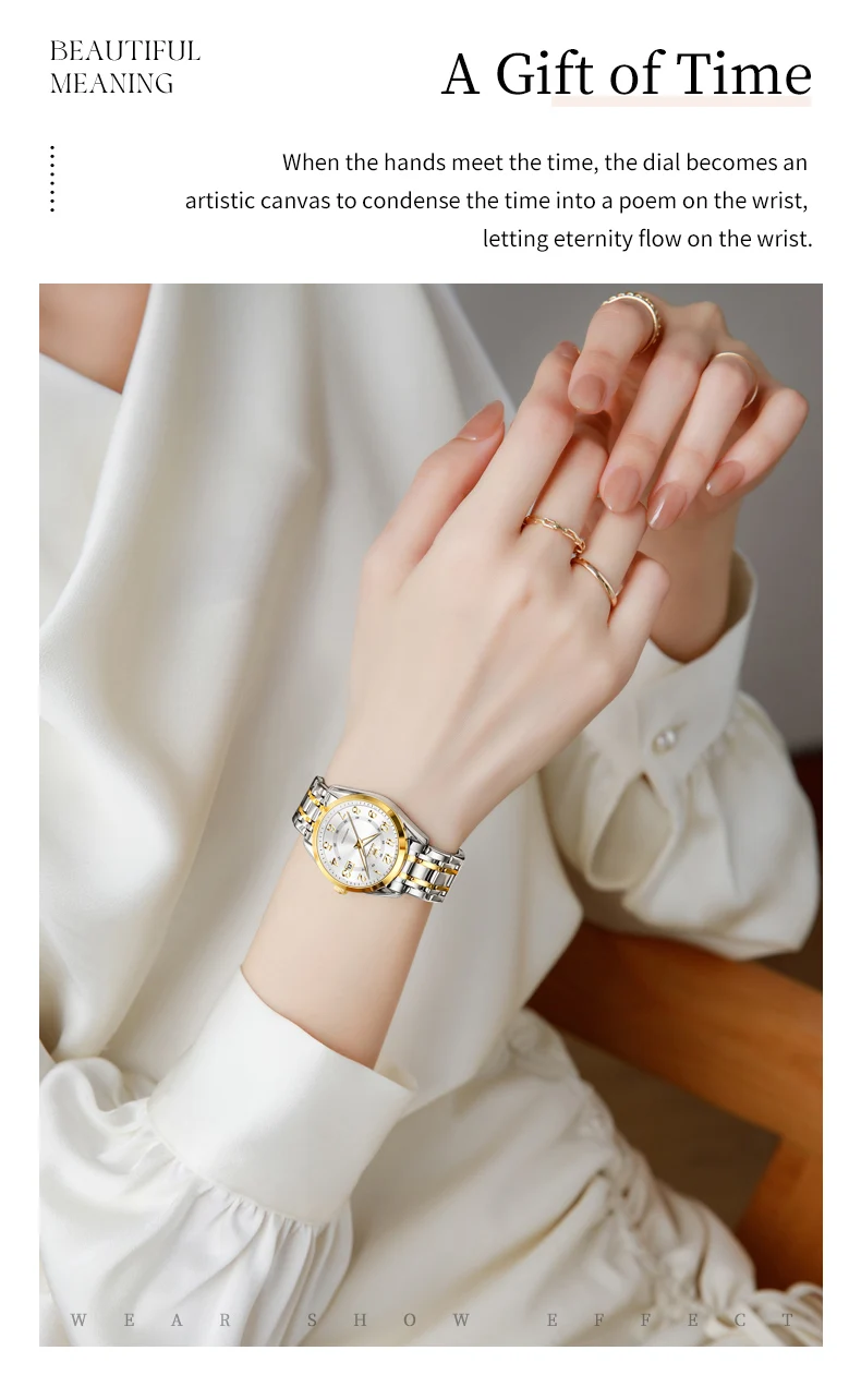 OLEVS 3666 Orologio da Donna - Vista laterale