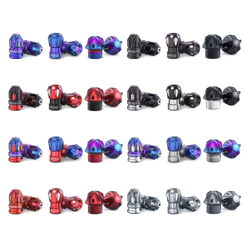 

2Pcs Vehicle Tire Valves Stem For Motorcycles Universal Fitting Dust Cap F1CF