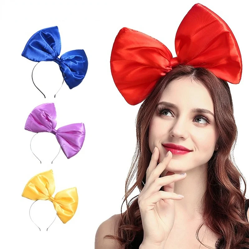 Cerchietto per fascia per capelli con fiocco per capelli da donna e ragazza, per compleanno, matrimonio, cosplay, festa in costume, Natale - Image 2