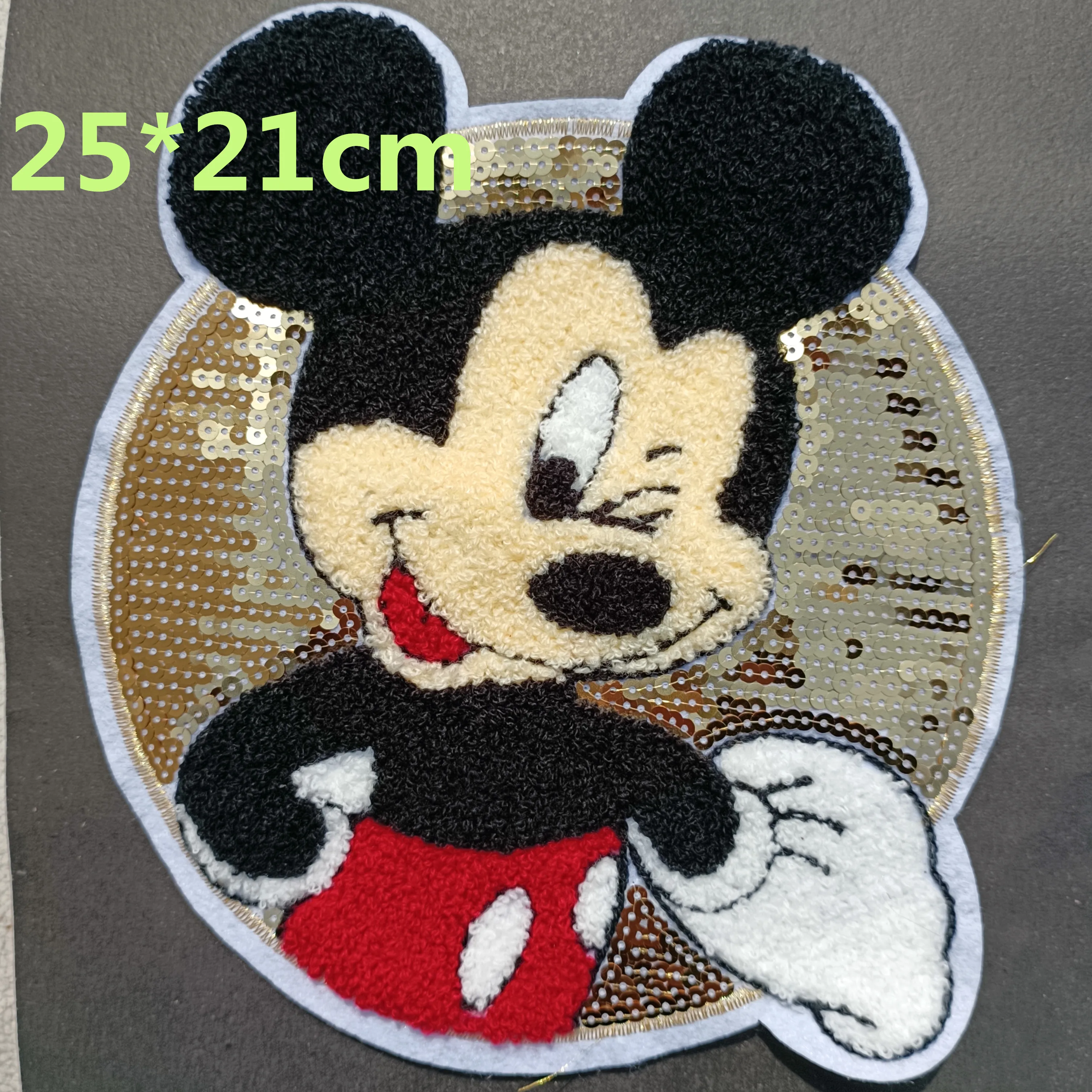 DisneyIron on Patches for Clothes Large Mickey Mouse Cartoon Image  Embroidery Sticker for Baby Bag Anime Patch for Clothes Decor