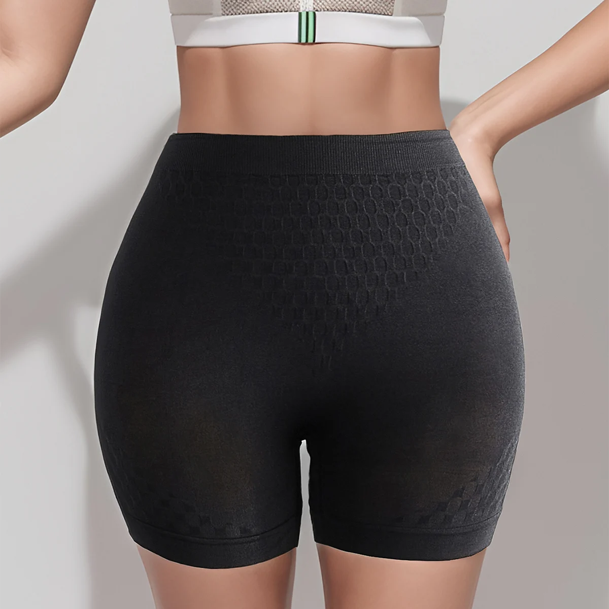High Waist Underwear Women's Mid-Waist Seamless Bottoming Tummy Control Pure Cotton Hip Lift Crotch Anti-Exposure Boxer Safety Pants