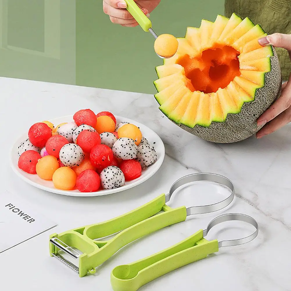 multifunctional round ball container peeler fruit