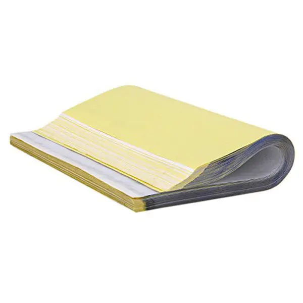 50Pcs 열전사 용지 스텐실 트레이싱용 열전사 용지 재사용 가능한 보호 코팅 문신 직물에 사용하기 쉬운 용지