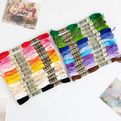 800 pcs Embroidery Floss Thread DMC threads Embroidery Choose color Cross stitch threads Fross skeins 8meter