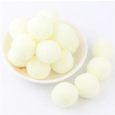 Pompones suaves y esponjosos, pompones de peluche, bolas de pelo en miniatura de 8 mm a 30 mm, decoración navideña, juguetes para niños, manualidades
