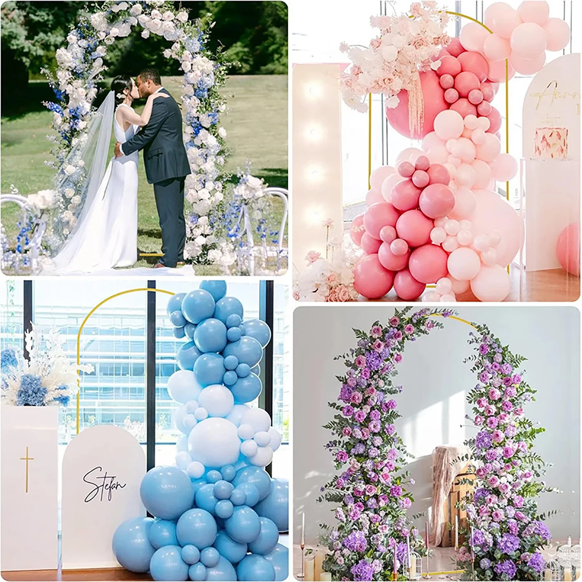 Wedding Arch Stand 1pc Golden Metal Frame Party Decoration