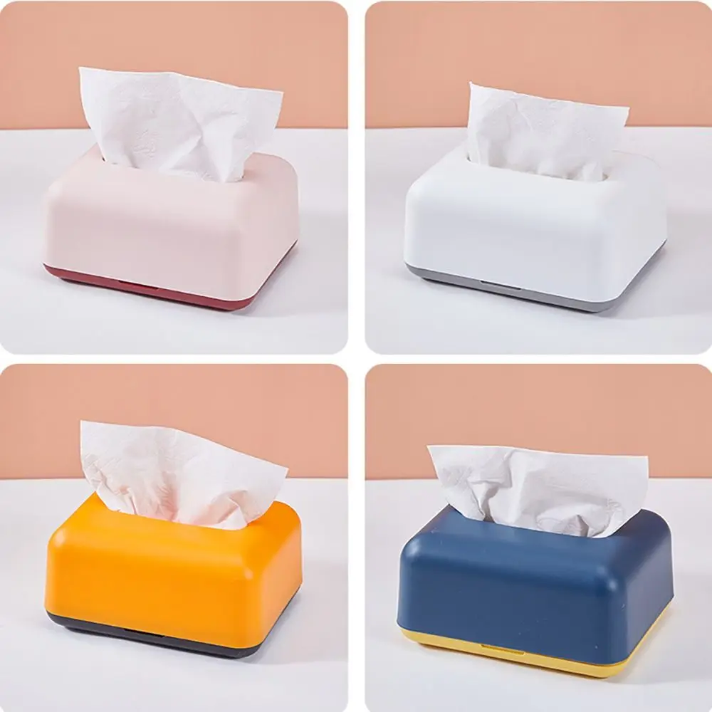 Plastic Tissue Case Car Tissue Box Home Living Room Decoration Bedroom Kitchen Desktop Nordic Large Storage Box Napkin Holder 4