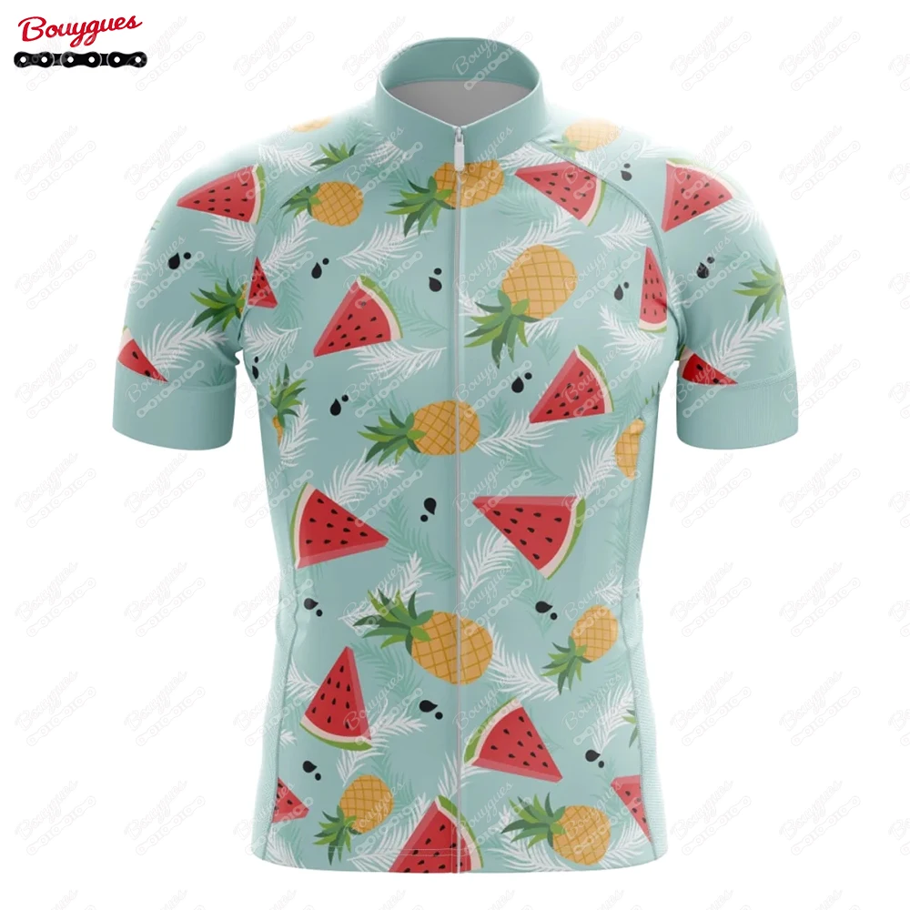thumbnail image 1 of Maillot de ciclismo de la serie Fruit para hombre, manga corta, reflectante, para ciclismo de montaña, equipo profesional de descenso, nuevo, 1 of 5