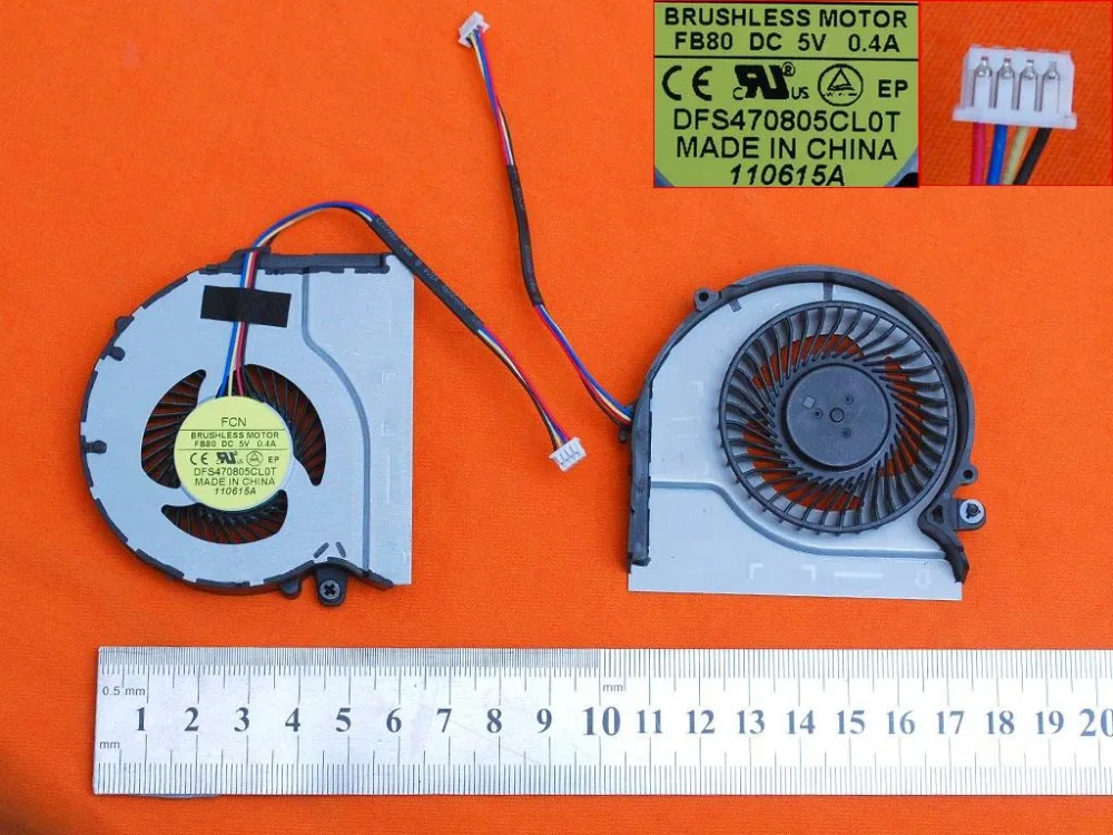 

Новый охлаждающий вентилятор для ноутбука Lenovo для IdeaPad Z480 Z485 Z580 Z585 (оригинал) PN:DFS470805CL0T FB80